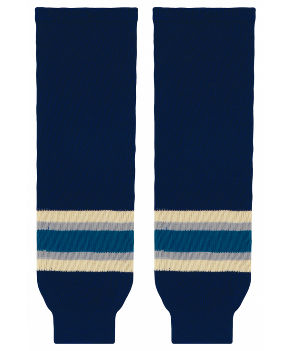 Modelline 2009-2016 Columbus Blue Jackets Third Navy Knit Ice Hockey Socks