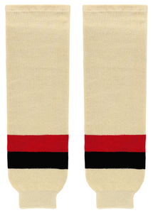 Modelline 2014 Ottawa Senators Heritage Classic Sand/Red/Black Knit Ice Hockey Socks