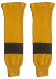 Modelline 2017 Pittsburgh Penguins Centennial Classic Gold/Black Knit Ice Hockey Socks