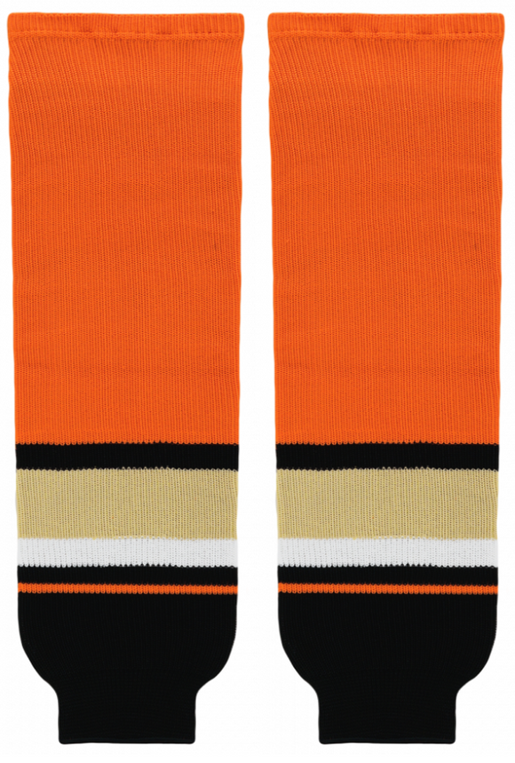 Athletic Knit (AK) HS630-538 2014 Anaheim Ducks Black Knit Ice Hockey Socks