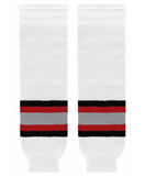 Modelline 1990s Buffalo Sabres Away White Knit Ice Hockey Socks