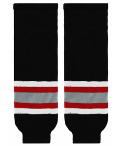 Athletic Knit (AK) HS630-610 Buffalo Sabres Black Knit Ice Hockey Socks