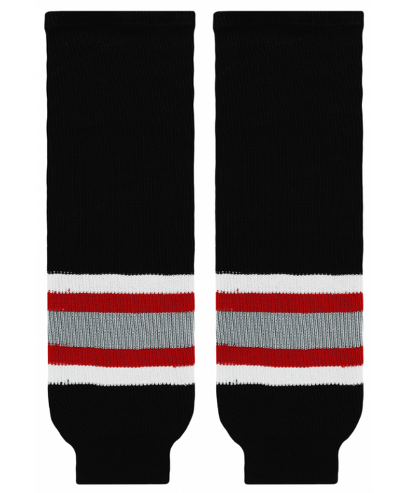 Modelline Grand Rapids Griffins Away Black Knit Ice Hockey Socks