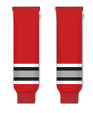 Modelline 1990s Buffalo Sabres Third Red Knit Ice Hockey Socks