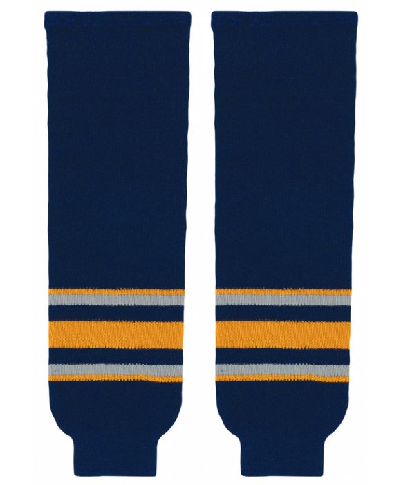 Modelline Buffalo Sabres Home Navy Knit Ice Hockey Socks