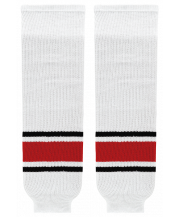 Modelline Carolina Hurricanes Away White Knit Ice Hockey Socks