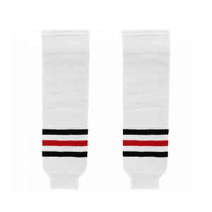 Athletic Knit (AK) HS630-305 Red Deer Rebels White Knit Ice Hockey Socks