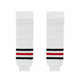 Athletic Knit (AK) HS630-305 Chicago Blackhawks White Knit Ice Hockey Socks