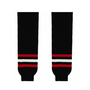 Modelline Chicago Blackhawks Third Black Knit Ice Hockey Socks