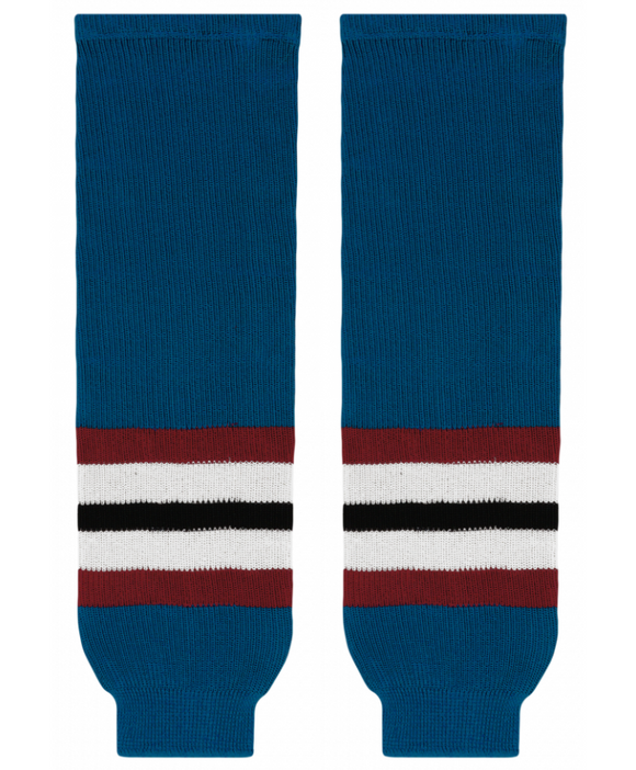 Modelline Colorado Avalanche Third Capital Blue Knit Ice Hockey Socks