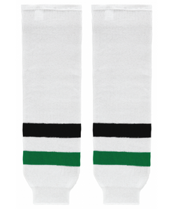 Athletic Knit (AK) HS630-377 2013 Dallas Stars White Knit Ice Hockey Socks