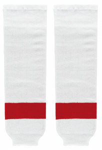 Modelline Detroit Red Wings Away White Knit Ice Hockey Socks