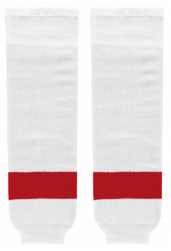 Modelline Rocket Laval White Knit Ice Hockey Socks