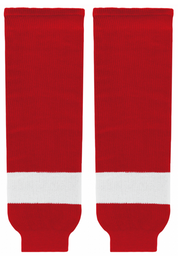 Modelline Detroit Red Wings Home Red Knit Ice Hockey Socks