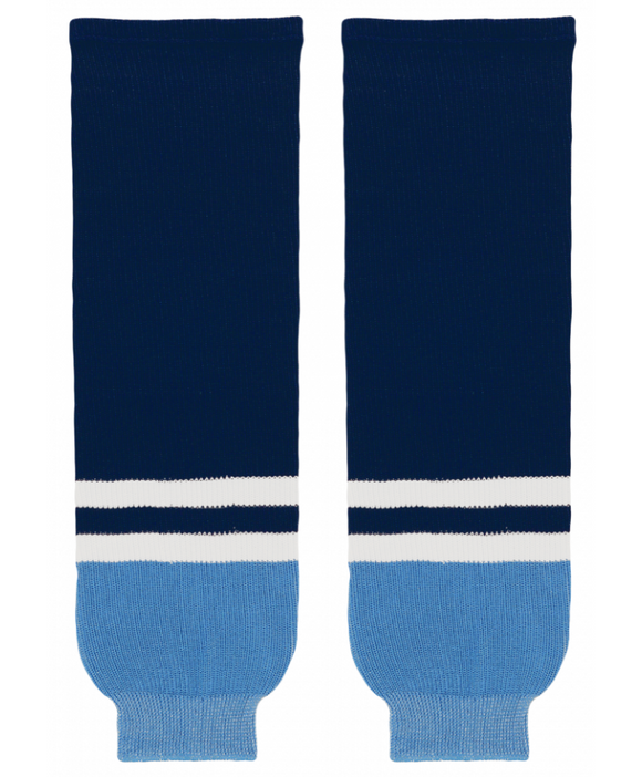 Athletic Knit (AK) HS630-665 2010 Florida Panthers Third Navy Knit Ice Hockey Socks
