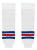 Modelline HC Lev Praha Away White Knit Ice Hockey Socks