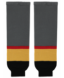 Modelline Las Vegas Golden Knights Home Charcoal Grey Knit Ice Hockey Socks