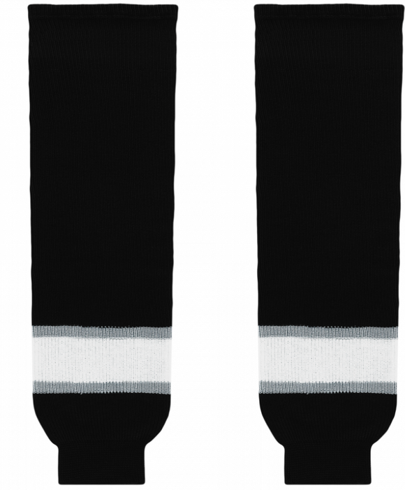 Athletic Knit (AK) HS630-941 Classic Los Angeles Kings Black Knit Ice Hockey Socks
