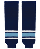 Athletic Knit (AK) HS630-340 University of Maine Black Bears Navy Knit Ice Hockey Socks