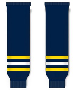 Modelline University of Michigan Wolverines (New) Away Navy Knit Ice Hockey Socks