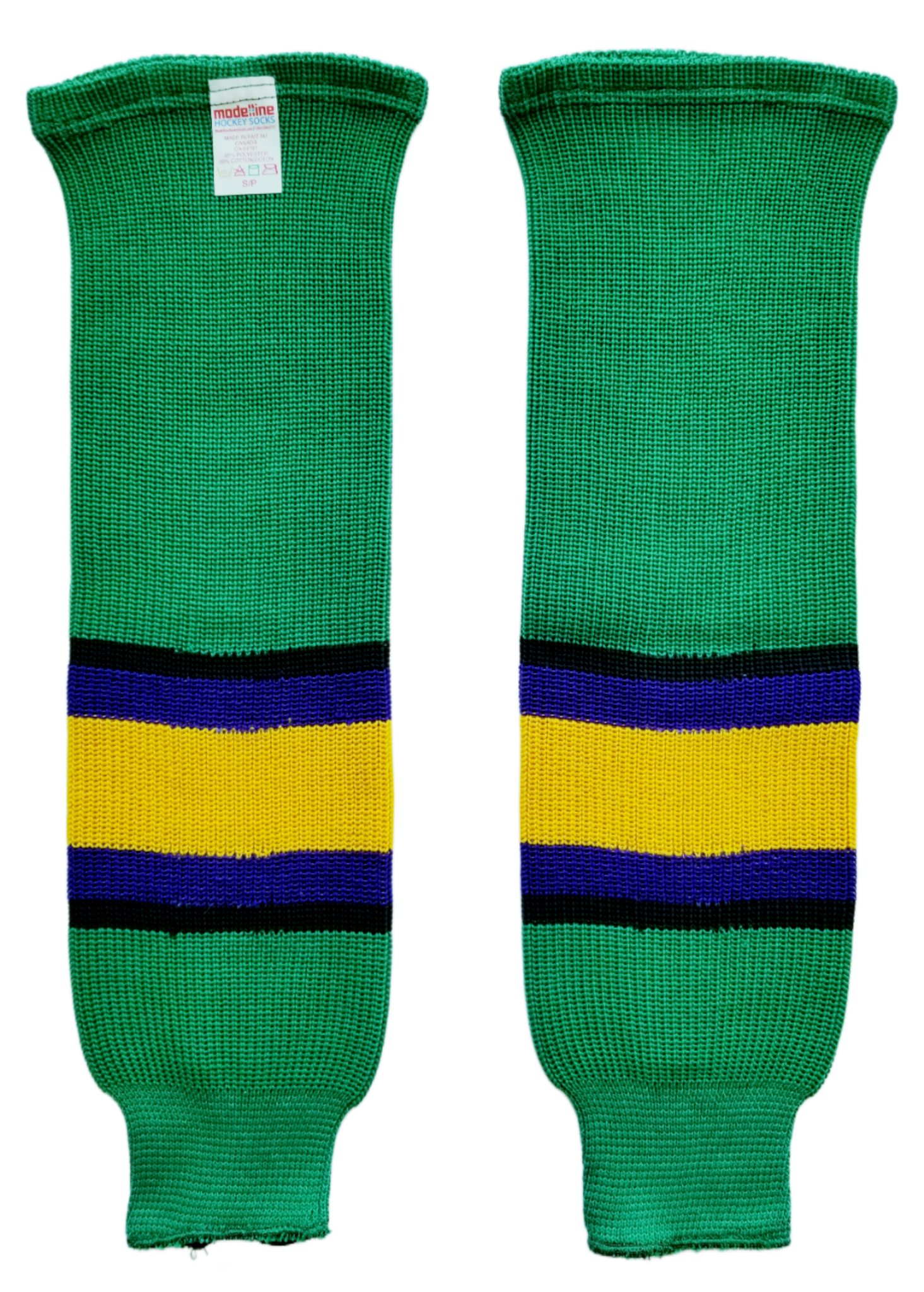 Modelline 1924-1926 Boston Bruins Brown Knit Ice Hockey Socks Intermediate - 26