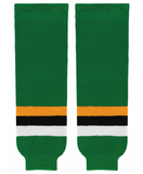 Modelline 1980s Minnesota North Stars Away Kelly Green Knit Ice Hockey Socks