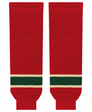 Modelline 2000-09 Minnesota Wild Third Red Knit Ice Hockey Socks