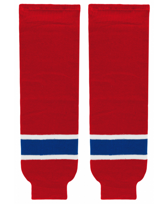 Athletic Knit (AK) HS630-308 Edmonton Oil Kings Red Knit Ice Hockey Socks