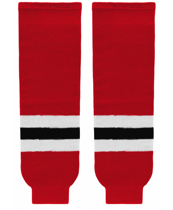 Modelline Utica Comets Red Knit Ice Hockey Socks