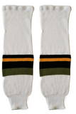 Modelline North Bay Battalion Home White Knit Ice Hockey Socks
