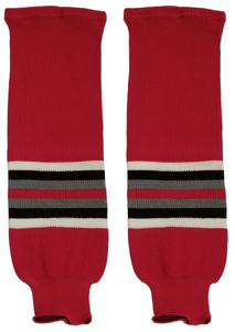 Modelline Ohio State Buckeyes Away Red Knit Ice Hockey Socks