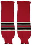 Modelline Ohio State Buckeyes Away Red Knit Ice Hockey Socks