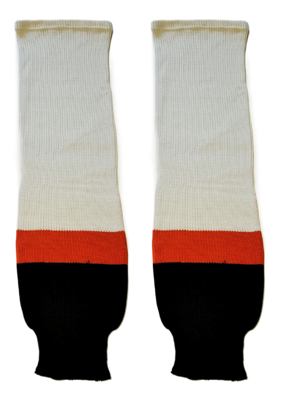 Modelline Philadelphia Flyers Alternate White Knit Ice Hockey Socks