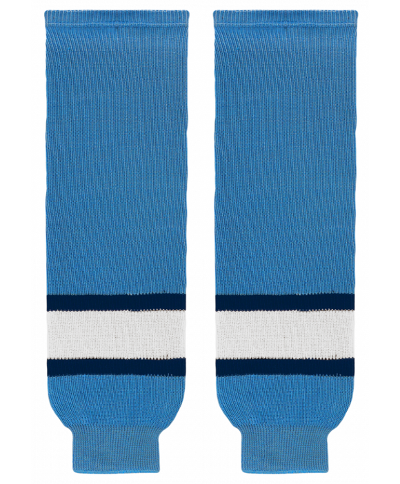 Athletic Knit (AK) HS630-828 2008 Pittsburgh Penguins Third Sky Blue Knit Ice Hockey Socks