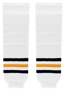 Modelline 1979-80 Pittsburgh Penguins Home White Knit Ice Hockey Socks