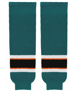 Modelline San Jose Sharks Home Pacific Teal Knit Ice Hockey Socks