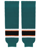 Athletic Knit (AK) HS630-736 2009 San Jose Sharks Dark Teal Knit Ice Hockey Socks