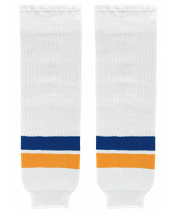 Athletic Knit (AK) HS630-449 2014 St. Louis Blues White Knit Ice Hockey Socks