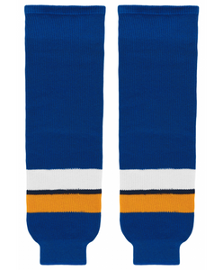 Athletic Knit (AK) HS630-448 2014 St. Louis Blues Royal Blue Knit Ice Hockey Socks