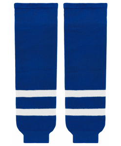 Modelline 1970s Toronto Maple Leafs Away Royal Blue Knit Ice Hockey Socks -