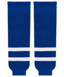 Modelline 1970s Toronto Maple Leafs Away Royal Blue Knit Ice Hockey Socks -