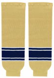 Athletic Knit (AK) HS630-522 University of Notre Dame Fighting Irish Vegas Gold Knit Ice Hockey Socks