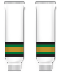 Modelline Val d'Or Foreurs Home White Knit Ice Hockey Socks