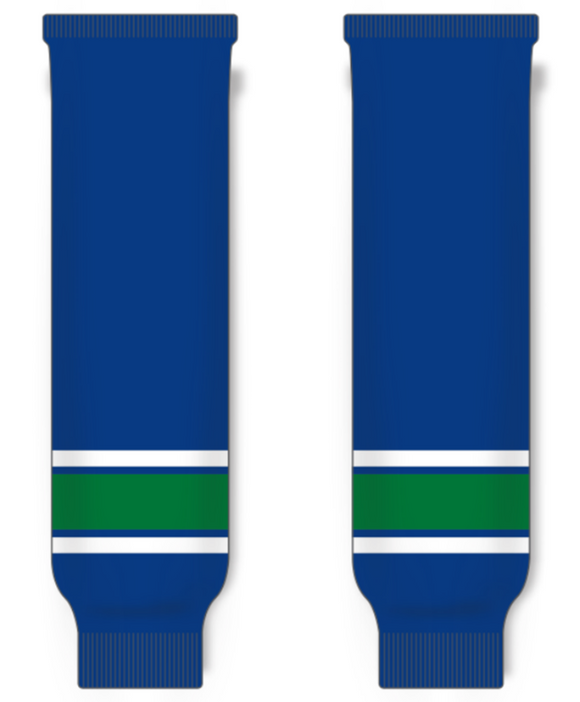 Modelline Vancouver Canucks Home Royal Blue Knit Ice Hockey Socks