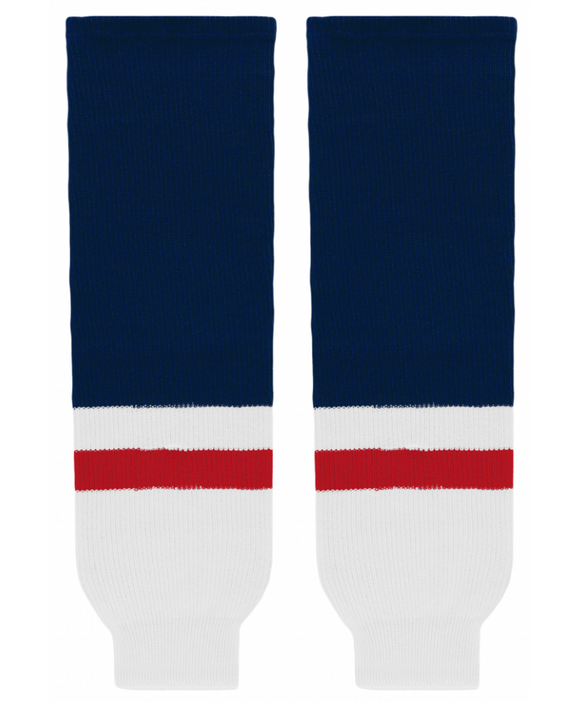 Athletic Knit (AK) HS630-807 2008 Washington Capitals White Knit Ice Hockey Socks
