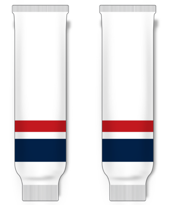 Modelline Windsor Spitfires Home White Knit Ice Hockey Socks