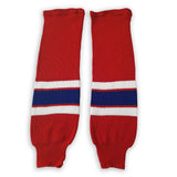 Modelline 1970s Washington Capitals Away Red Knit Ice Hockey Socks