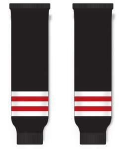 Modelline Niagara Falls Thunder Black Knit Ice Hockey Socks