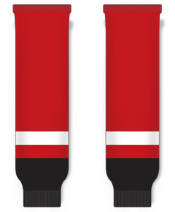 Modelline Owen Sound Attack Red Knit Ice Hockey Socks
