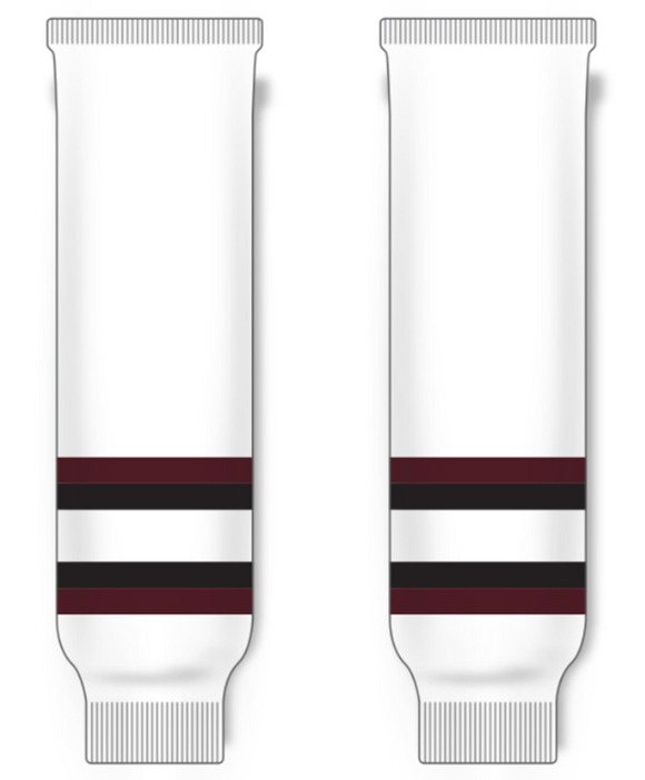 Modelline Peterborough Petes Home White Knit Ice Hockey Socks